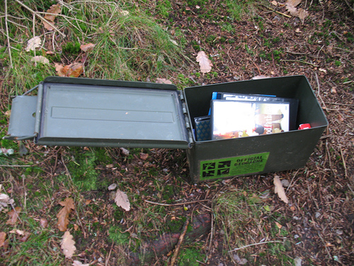 Geocaching ammo box